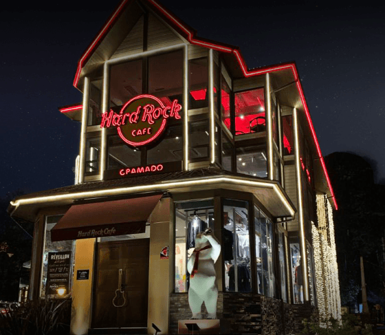 Fachada do Hard Rock Cafe Gramado